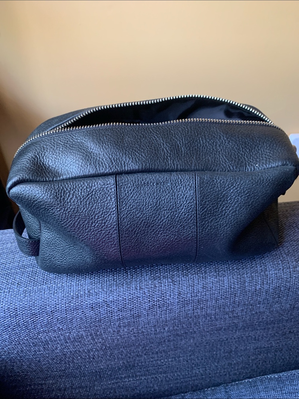 Cole Haan Black Leather Men's Toiletry Bag